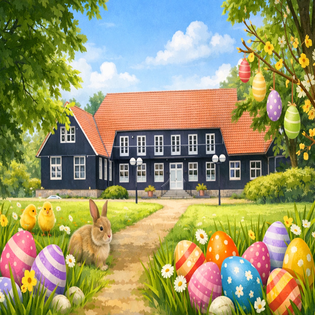 Påskebrunch og æggejagt på Kroen1936